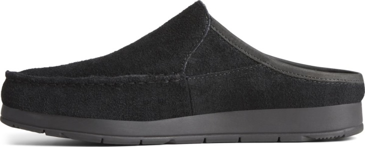 Moc-Sider Suede Slip On Black Sperry