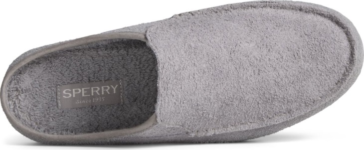 Moc-Sider Suede Slip On Sperry Grey