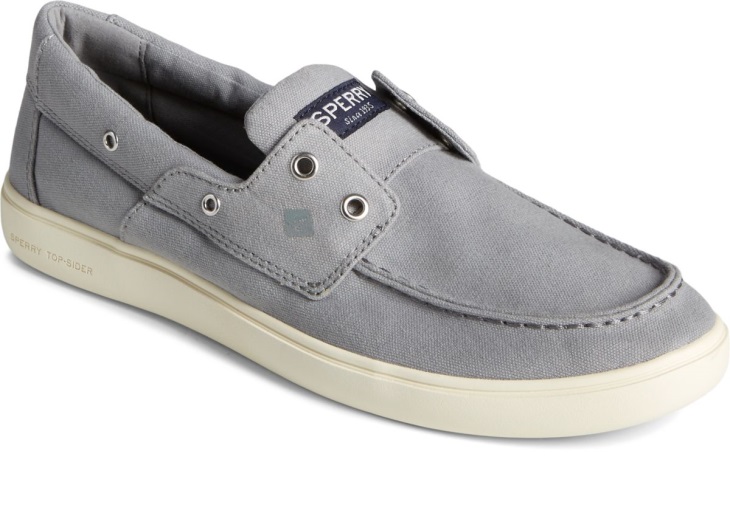 Outer Banks 2-Eye Canvas Boat Shoe Sperry Grey