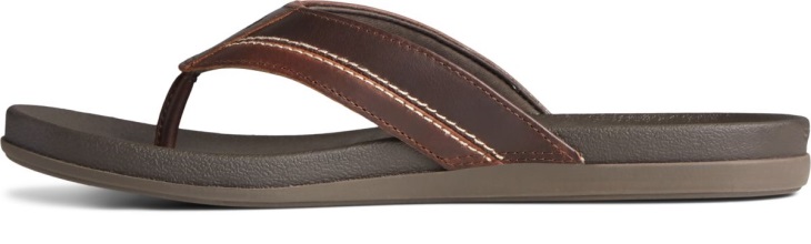 PLUSHWAVE Dock Flip Flop Sperry Brown