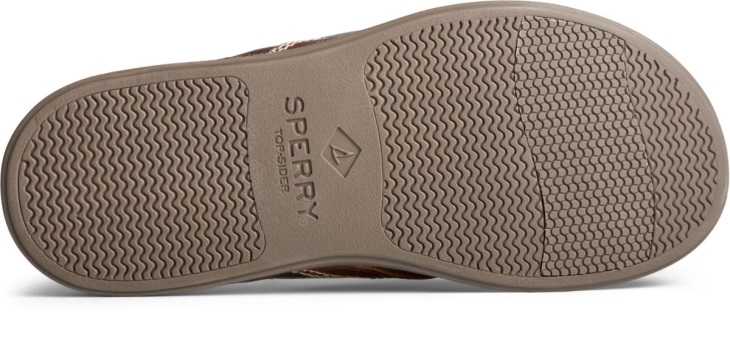 PLUSHWAVE Dock Flip Flop Sperry Brown