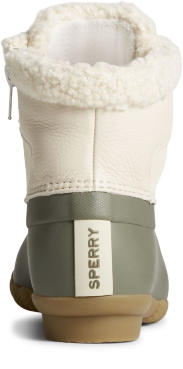 Saltwater Alpine Leather Duck Boot Sperry Olive