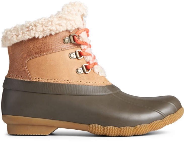 Saltwater Alpine Leather Duck Boot Sperry Tan