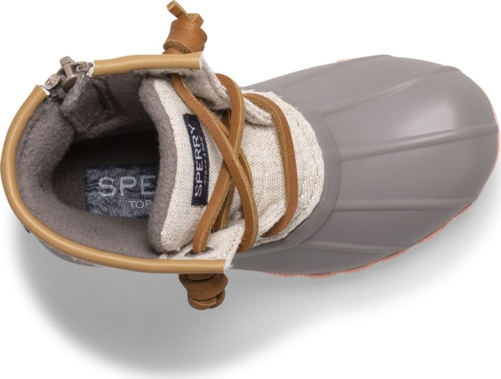 Saltwater Duck Boot Linen Rose Sperry