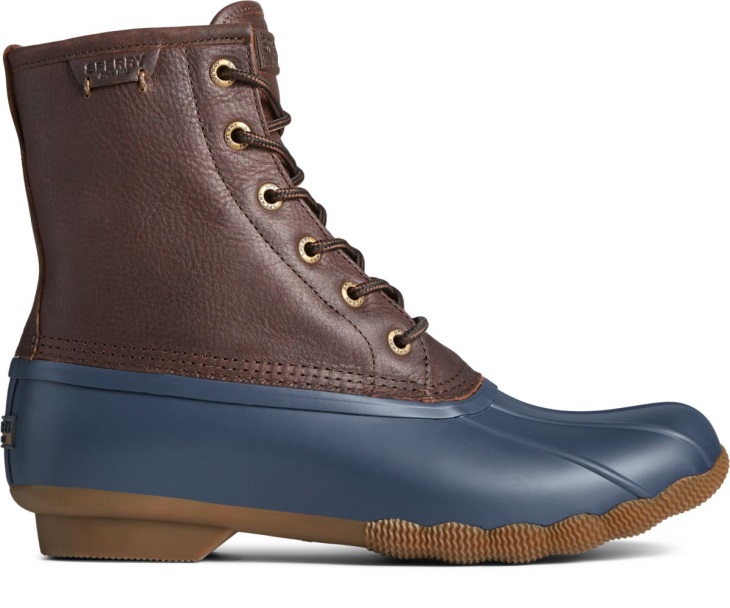 Saltwater Duck Boot Sperry Brown Navy