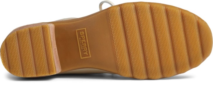 Saltwater Heel Leather Duck Boot Sperry Ivory