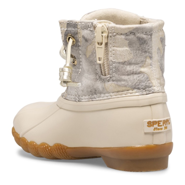 Saltwater Metallic Camo Duck Boot Sperry Oat