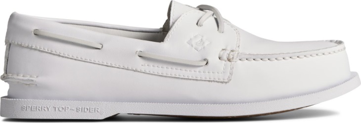 SeaCycled Authentic Original 2-Eye Boat Shoe White Sperry