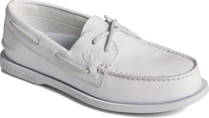 SeaCycled Authentic Original 2-Eye Boat Shoe White Sperry