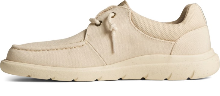 SeaCycled Captain's Moc Slip On Cream Sperry