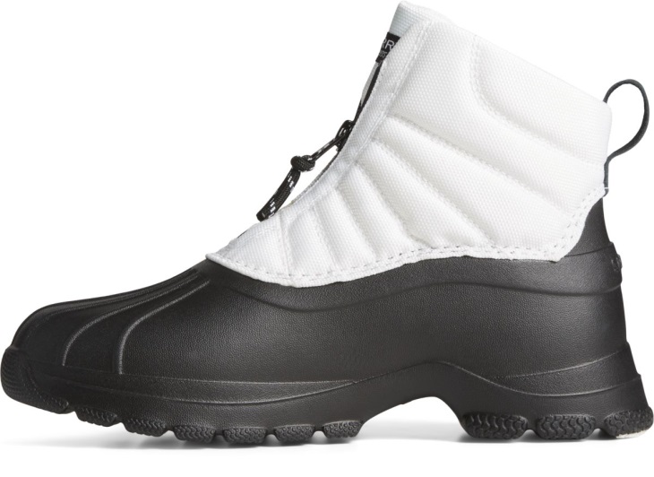 SeaCycled Duck Float Zip Up Boot White Sperry