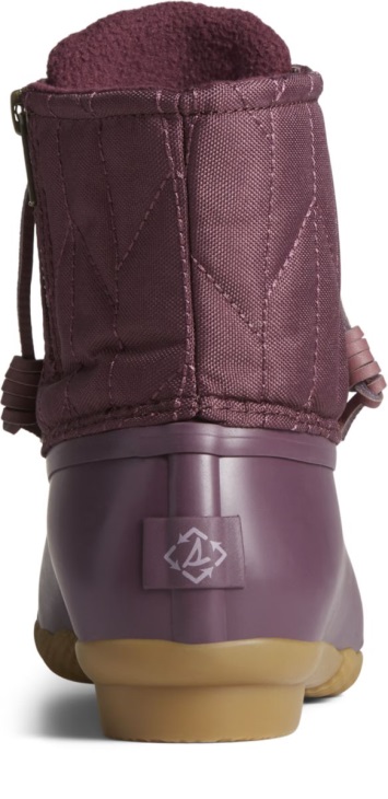 SeaCycled Saltwater Nylon Duck Boot Purple Sperry