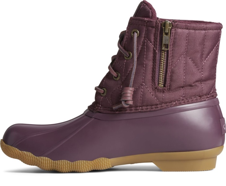 SeaCycled Saltwater Nylon Duck Boot Purple Sperry