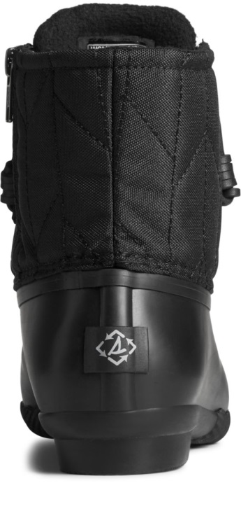 SeaCycled Saltwater Nylon Duck Boot Sperry Black