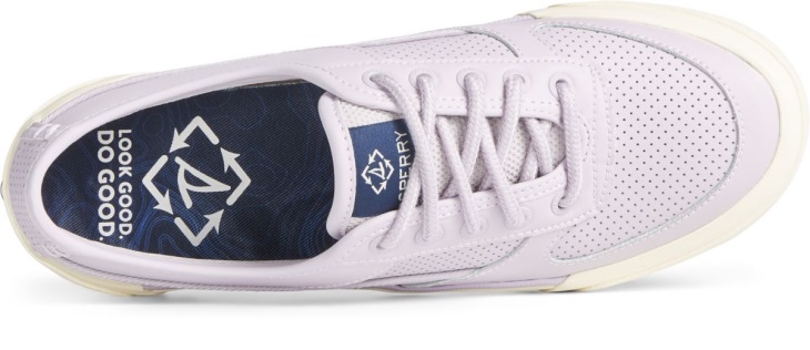 SeaCycled Soletide Leather Sneaker Lilac Sperry