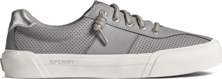 SeaCycled Soletide Racy Metallic Sneaker Grey Sperry