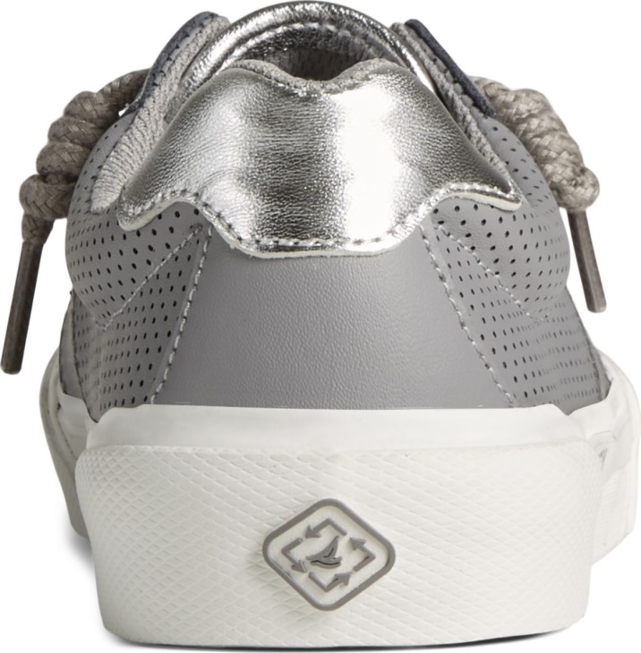 SeaCycled Soletide Racy Metallic Sneaker Grey Sperry