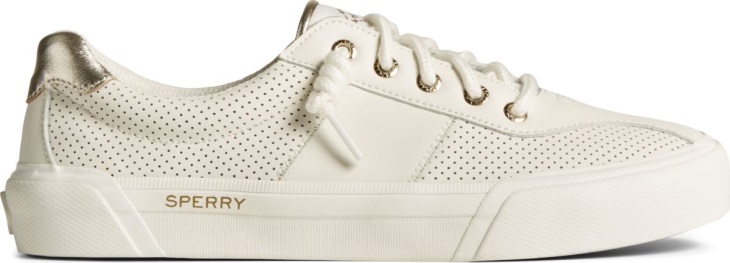 SeaCycled Soletide Racy Metallic Sneaker White Sperry