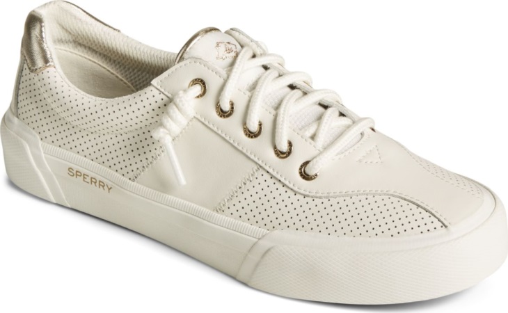 SeaCycled Soletide Racy Metallic Sneaker White Sperry