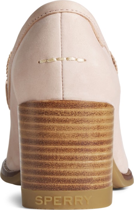Seaport Penny Heel Leather Loafer Sperry Rose