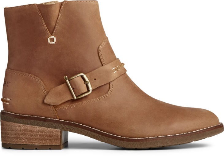 Seaport Storm Short Shackle Boot Tan Sperry