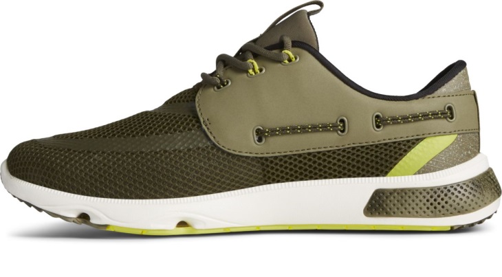 Sperry 7 Seas 3-Eye Camo Sneaker Olive