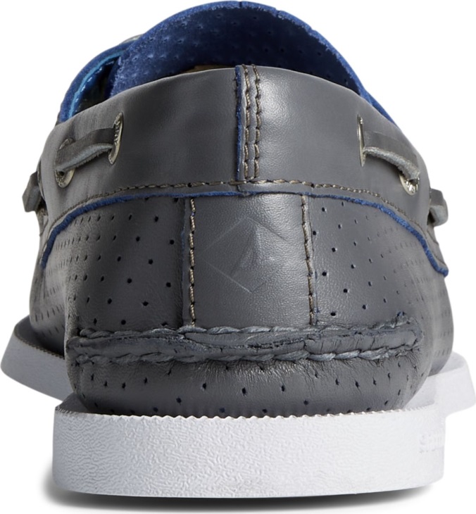 Sperry Authentic Original 2-Eye Perforated Boat Shoe Grey