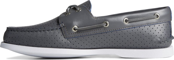 Sperry Authentic Original 2-Eye Perforated Boat Shoe Grey