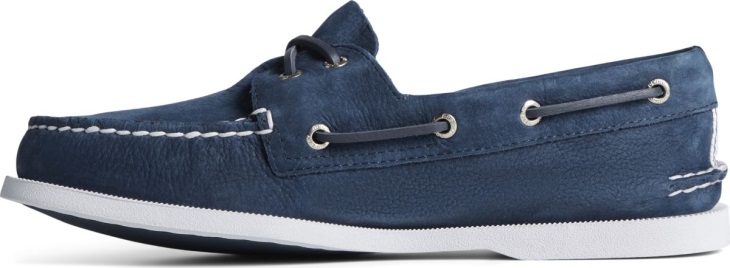 Sperry Authentic Original 2-Eye Seersucker Boat Shoe Navy