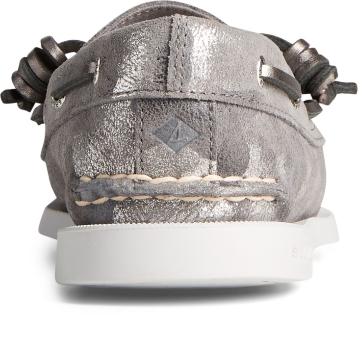 Sperry Authentic Original 2-Eye Vida Metallic Camo Boat Shoe Grey Multi