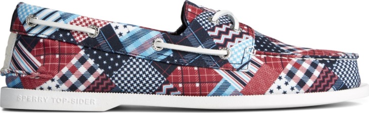 Sperry Authentic Original Americana 2-Eye Boat Shoe Blue Multi