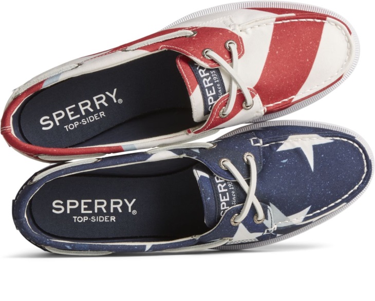Sperry Authentic Original Americana Boat Shoe Red White Blue