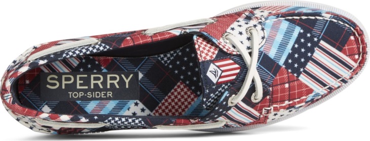 Sperry Authentic Original Americana Madras 2-Eye Boat Shoe Multi