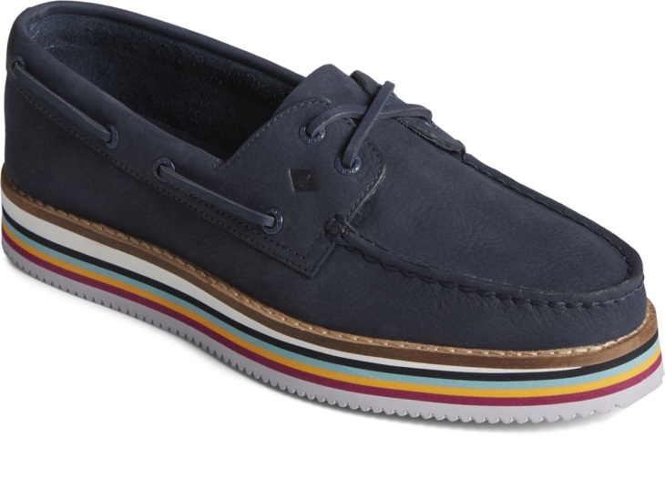 Sperry Authentic Original Stacked Boat Shoe Navy