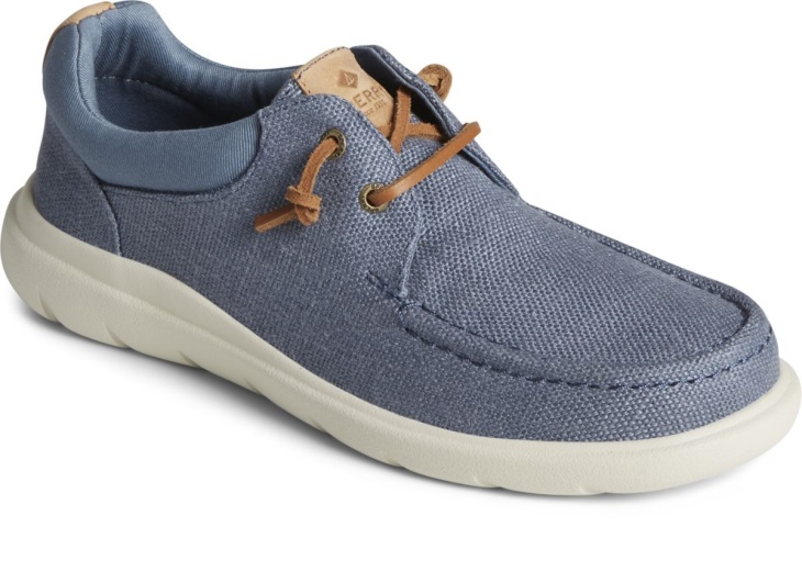 Sperry Captain's Moc Hemp Slip On Blue