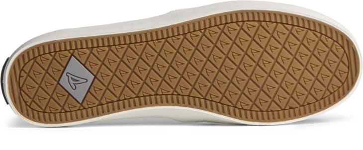 Sperry Crest Twin Gore Leather Wave Perforated Sneaker Grey