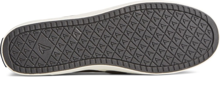 Sperry Crest Twin Gore PLUSHWAVE Snake Leather Slip On Sneaker Black
