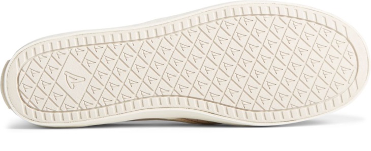 Sperry Crest Twin Gore PLUSHWAVE Snake Leather Slip On Sneaker Ivory
