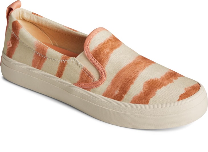 Sperry Crest Twin Gore Tie Dye Stripe Sneaker Rose