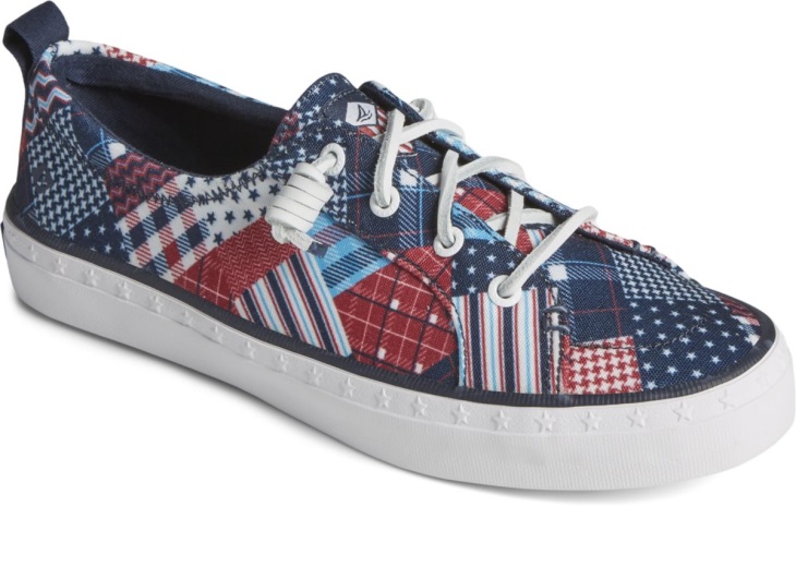 Sperry Crest Vibe Americana Madras Sneaker Multi
