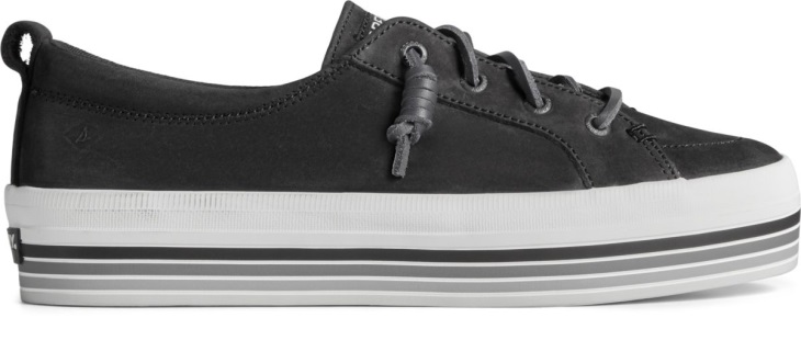 Sperry Crest Vibe Platform Stripe Sneaker Black