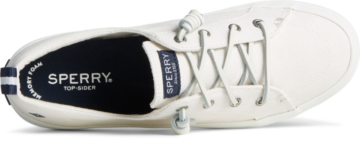Sperry Crest Vibe Sneaker Linen White