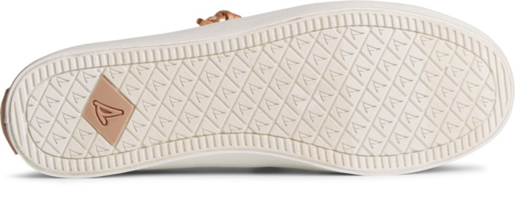 Sperry Crest Vibe Sparkle Crosshatch Linen Sneaker Rose