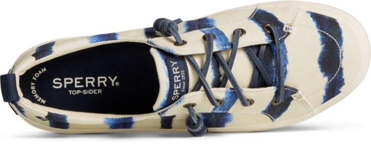 Sperry Crest Vibe Tie Dye Stripe Sneaker Navy