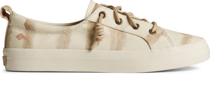 Sperry Crest Vibe Tie Dye Stripe Sneaker Taupe