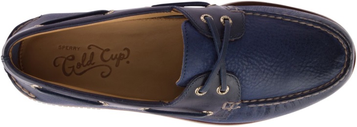 Sperry Gold Cup Authentic Original Rivingston Boat Shoe Navy