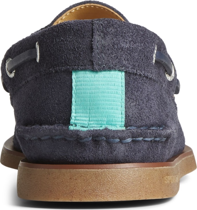 Sperry Gold Cup Authentic Original Suede Boat Shoe Navy