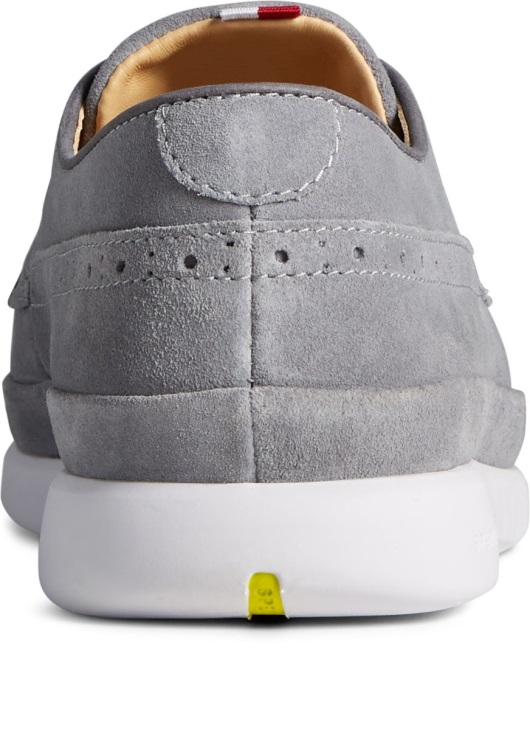 Sperry Gold Cup Cabo PLUSHWAVE 4-Eye Oxford Grey Suede