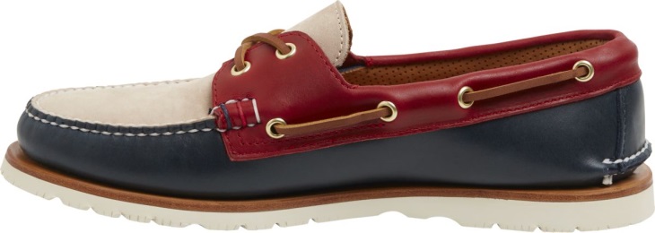 Sperry Gold Cup Handcrafted in Maine Authentic Original Tri-Tone Boat Shoe Navy Red Ivory