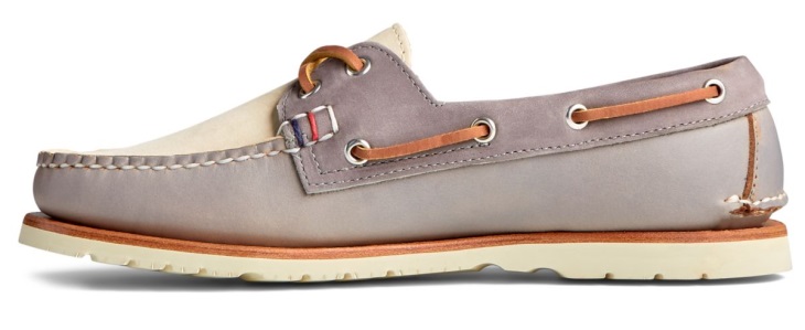 Sperry Gold Cup Handcrafted in Maine Boat Shoe Grey Tri-Tone